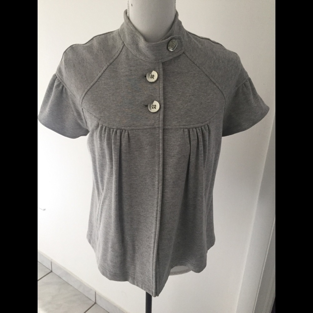 LaRok short sleeve sweatshirt jacket size medium